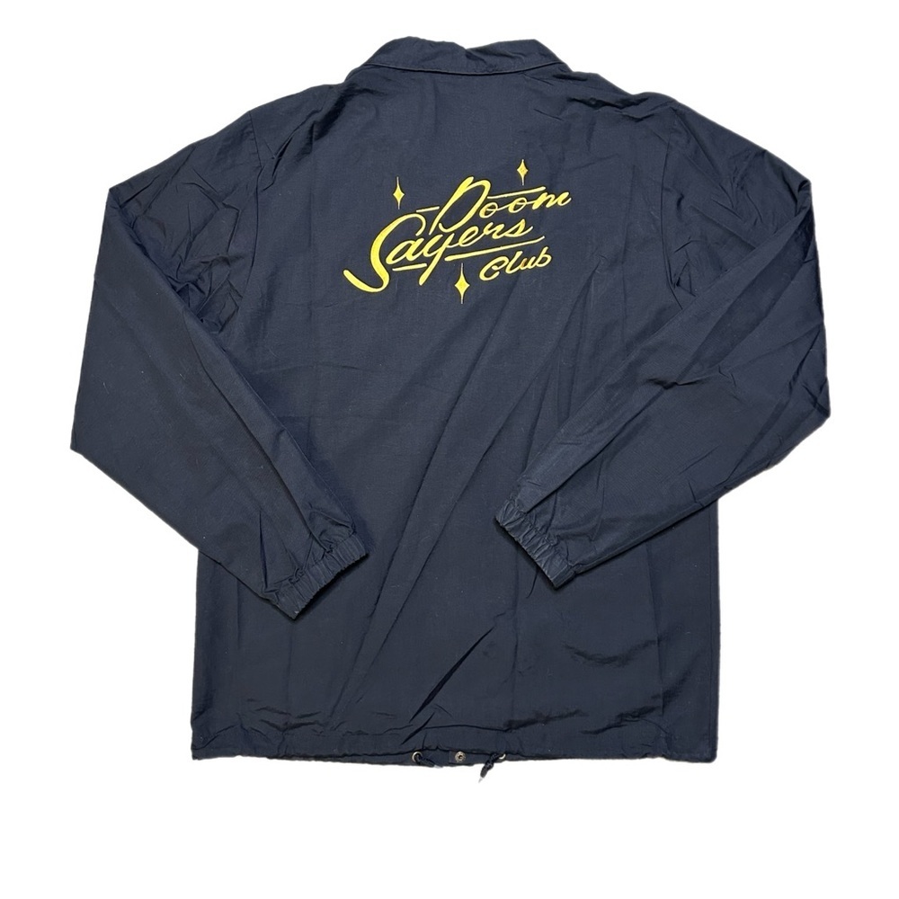 Doom Sayers Club Black Coach Jacket with Yellow Script Logo - Picture 6 of 10
